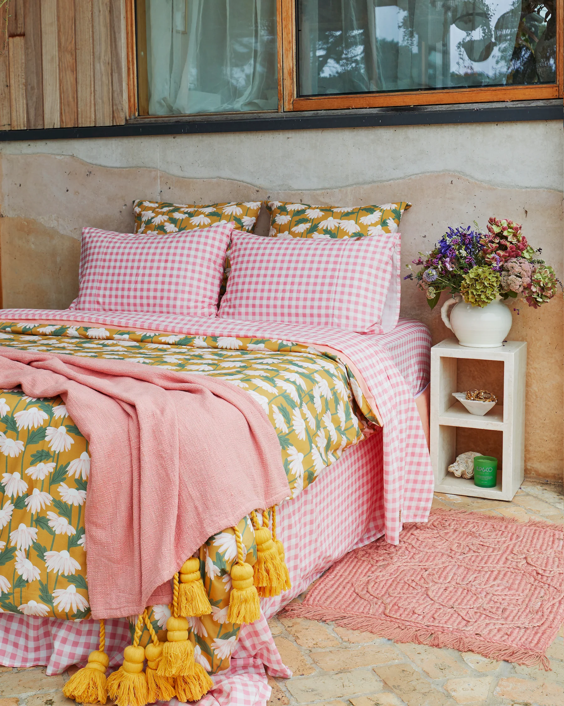 Gingham Candy Organic Cotton Fitted Sheet - Image 4